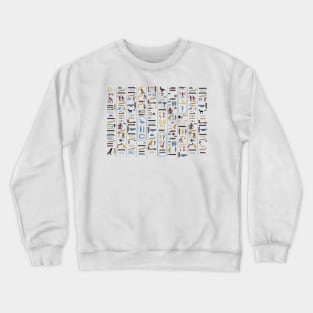 Pharaoh Hieroglyphs Ancient Civilization Egypt Crewneck Sweatshirt